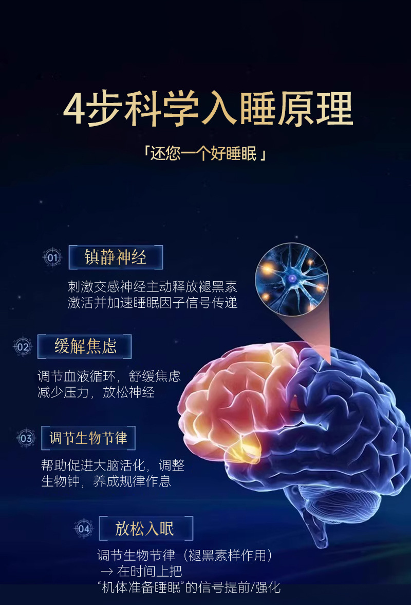 草本睡眠凝胶加工定制中老年人睡不着外用涂抹按摩穴位草本舒眠膏 买过的店