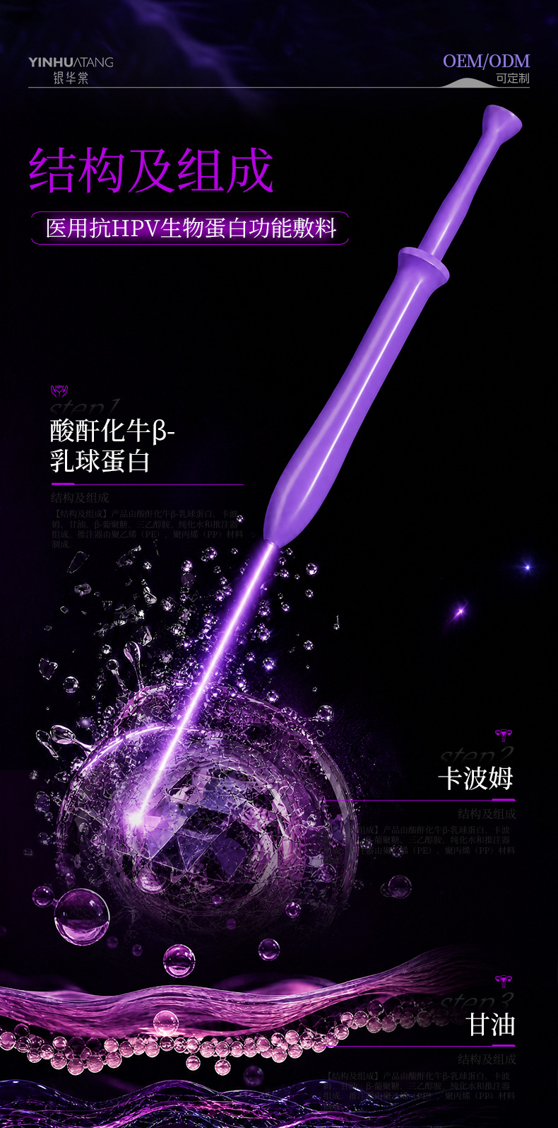 二类医用抗hpv妇科凝胶生物蛋白功能敷料外用阻断高危hpvOEM定制