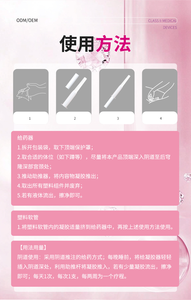 医用重组胶原蛋白妇科凝胶私护外用修护紧致抗菌护理OEM代工