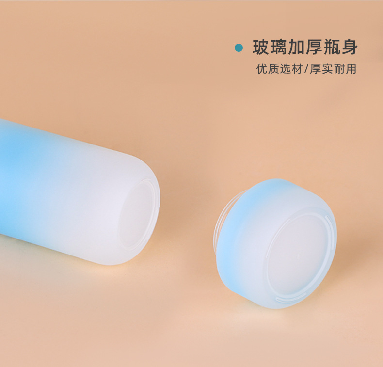 100ml喷雾瓶120ml乳液瓶50g膏霜瓶高档化妆品玻璃套装瓶护肤套装