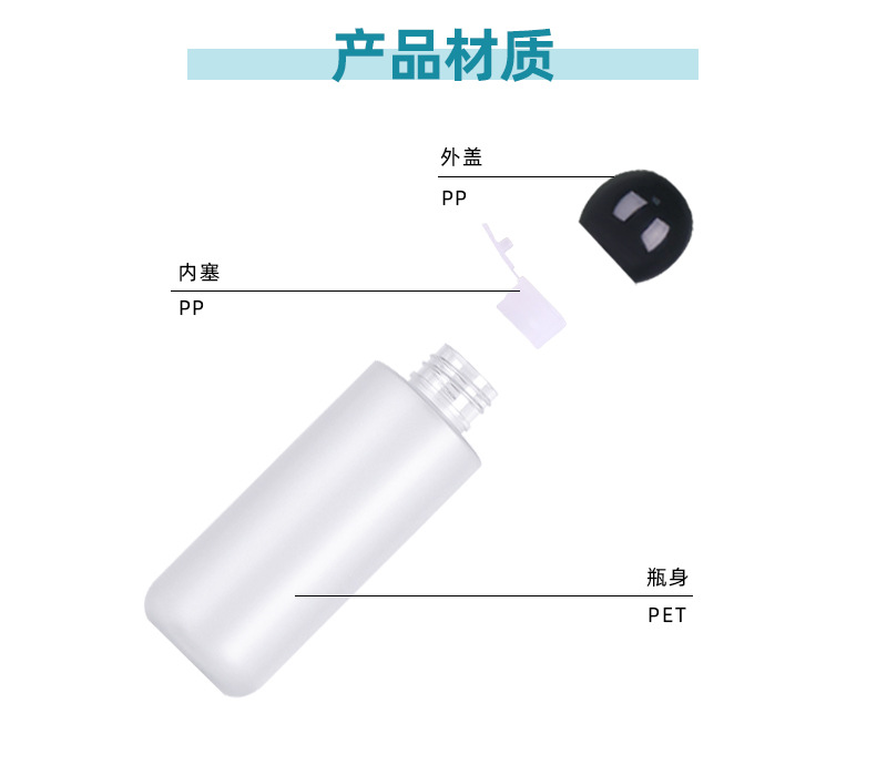 现货小容量塑料透咖纯露瓶配球形盖爽肤水分装瓶湿敷水液体分装