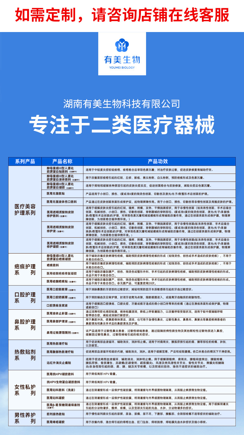 源头工厂 二类械字号医用皮肤护理膏 创伤擦伤切割伤护理 支持OEM