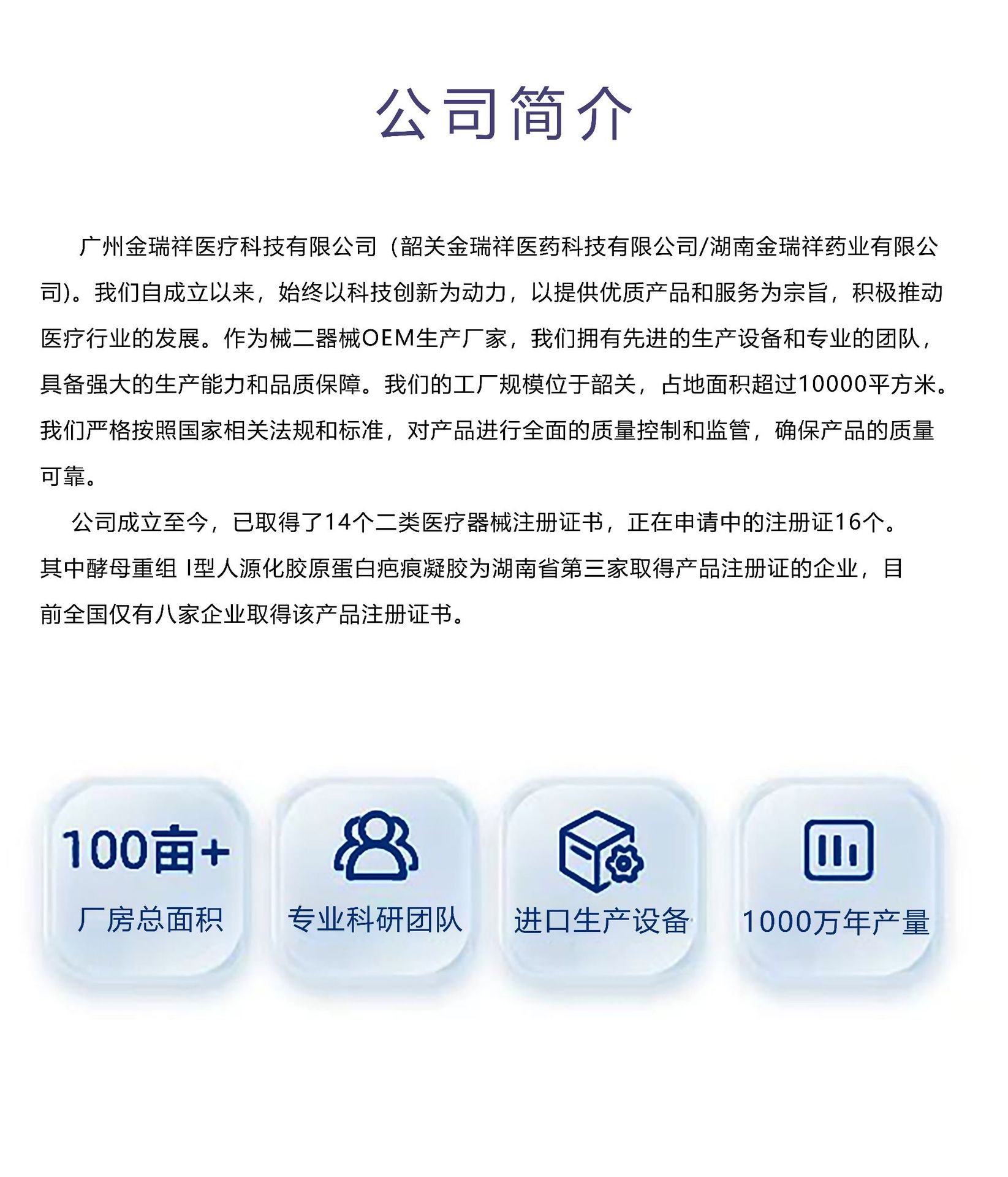OEM定制医用重组胶原蛋白液体敷料喷雾二类械字术后修护医用喷雾
