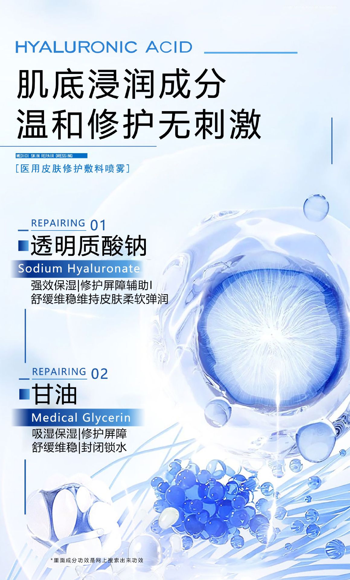 OEM贴牌代加工医用皮肤修护敷料喷雾二类医疗器械韶关金瑞祥药业