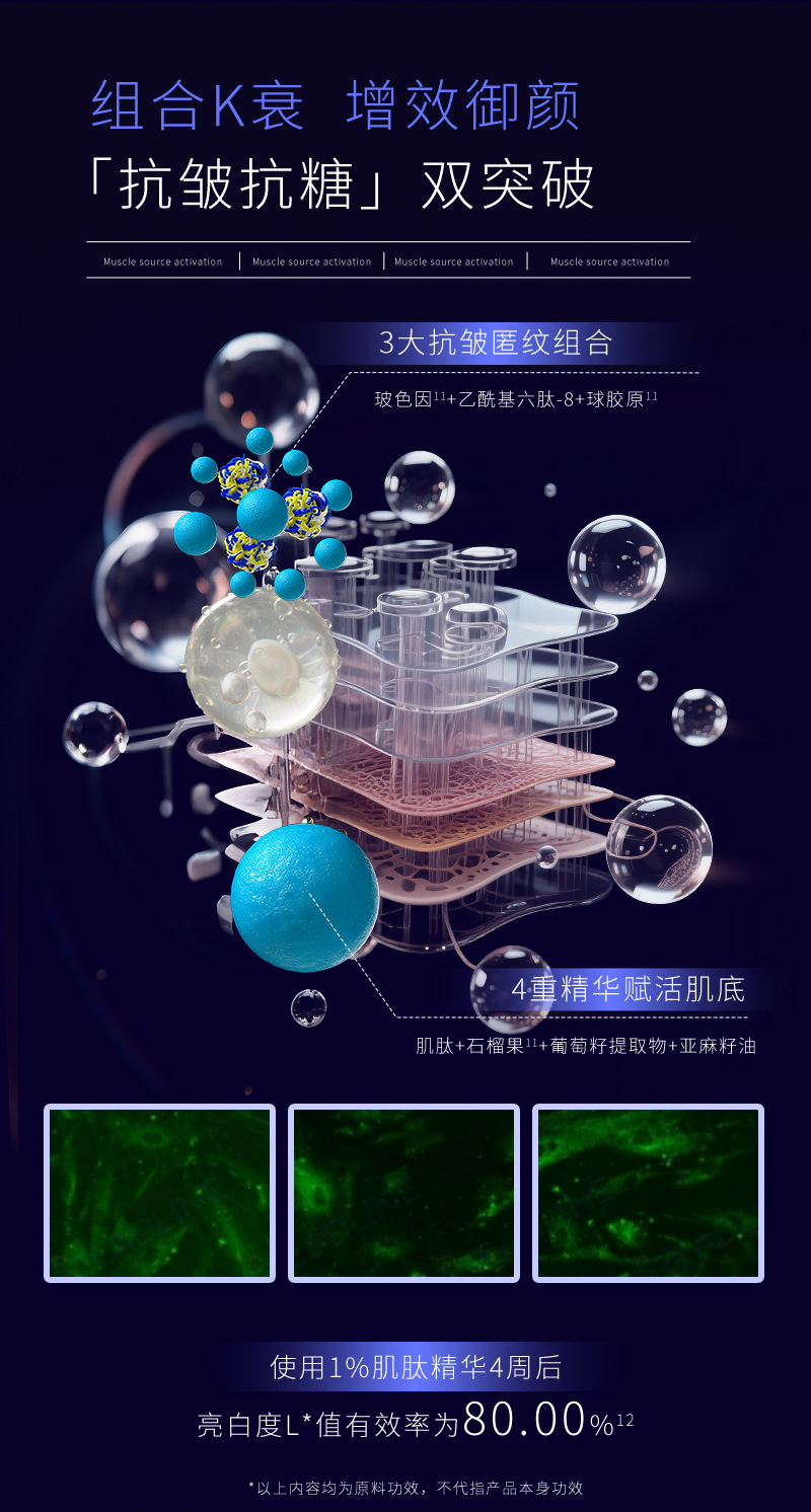 超分子胶原精华水OEM胶原蛋白保湿抗皱保湿修护紧致淡纹抗老精华