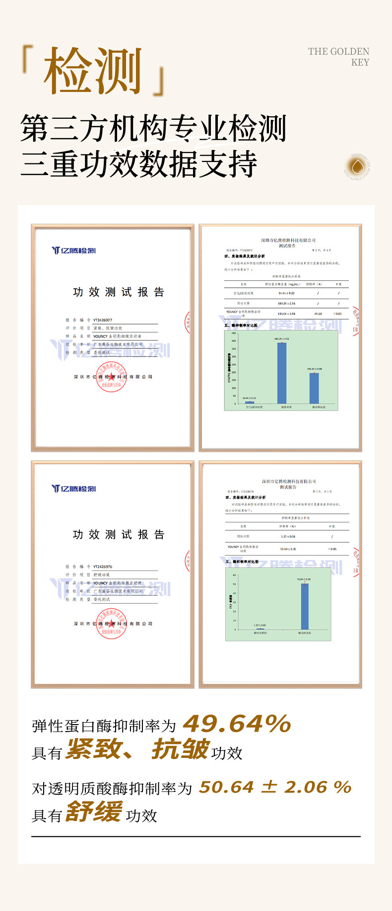 金钥匙细胞肌活精华液oem紧致淡纹抗皱精华原液贴牌护肤品代加工