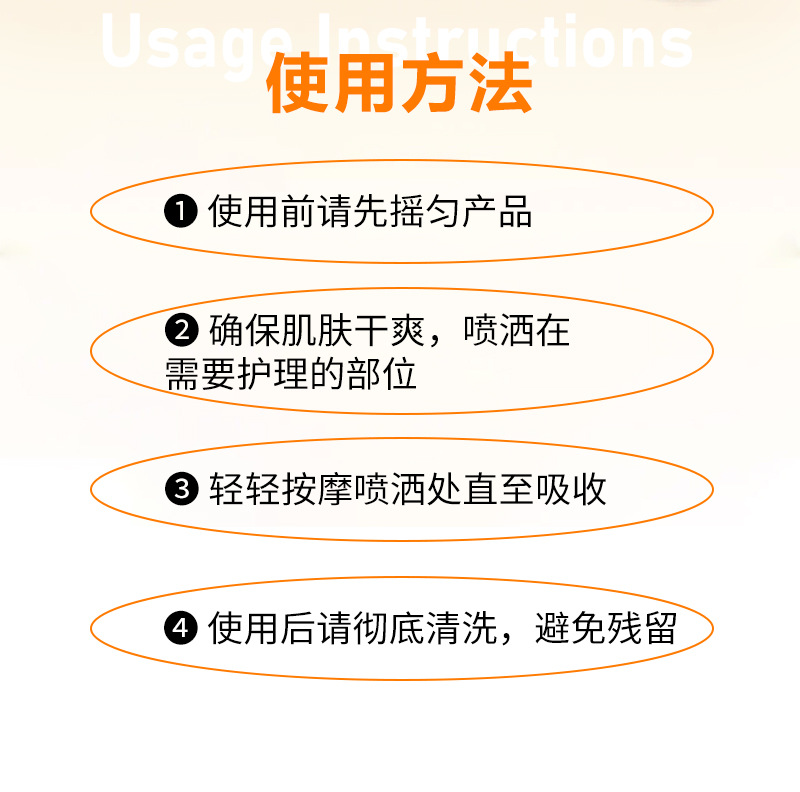 跨境定制姜黄曲酸身体去角质喷雾oem TK 亚马逊爆款护肤品代加工